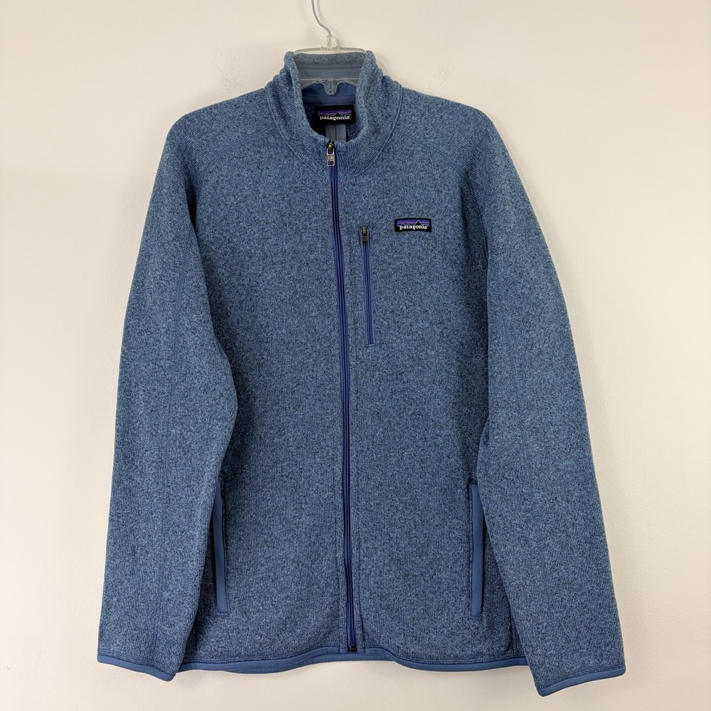Patagonia Men's Better Sweater Full Zip Fleece Jacket Blue Style 25528 Sz L